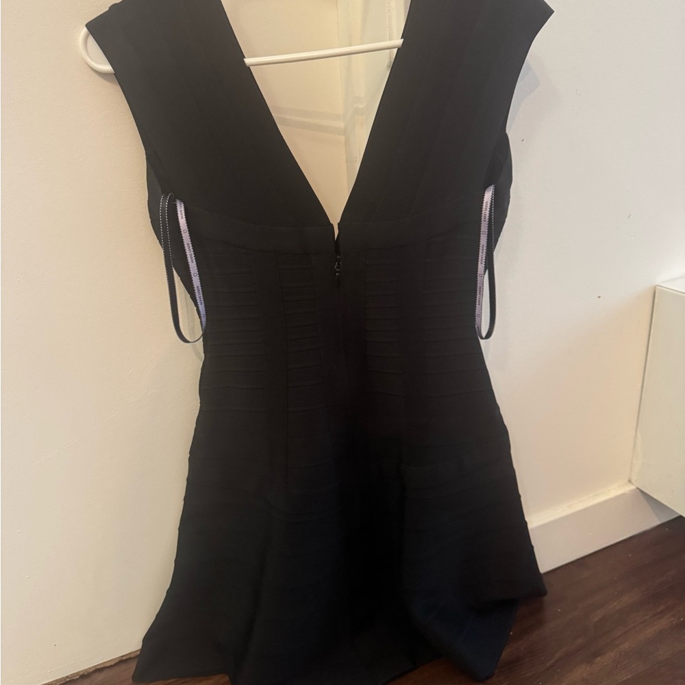 Herve Leger Black Bandage Dress - Picture 3 of 4